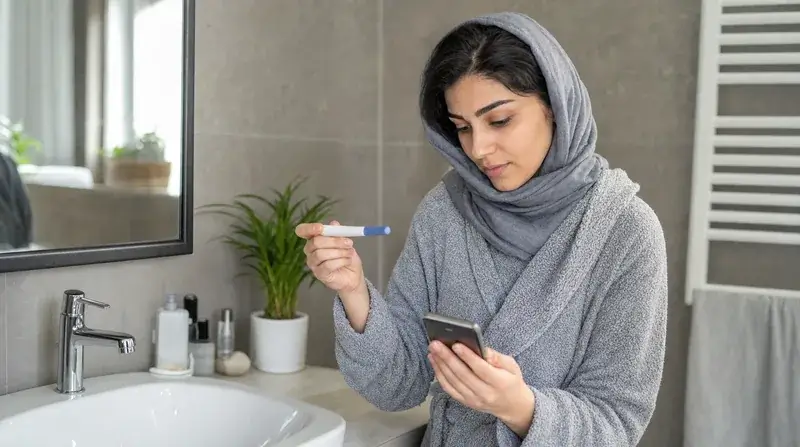 بررسی بارداری در پاسخ به چرا پریود شدم ولی خونریزی ندارم